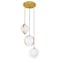 Cwi Lighting Da Vinci 3 Light Multi Light Pendant With Brass Finish 1153P16-3-169 - alternate 1